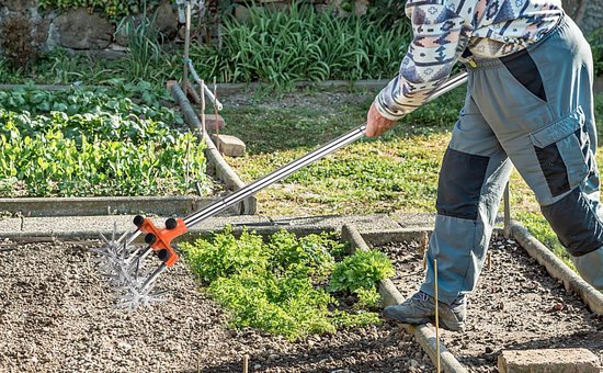 SnelShoppen - Rotating garden cultivator met verstelbare roestvrijstalen stelen, 145 cm voor grondbewerking, brine mengen en herzaaiing van Snelshoppen — afbeelding 4