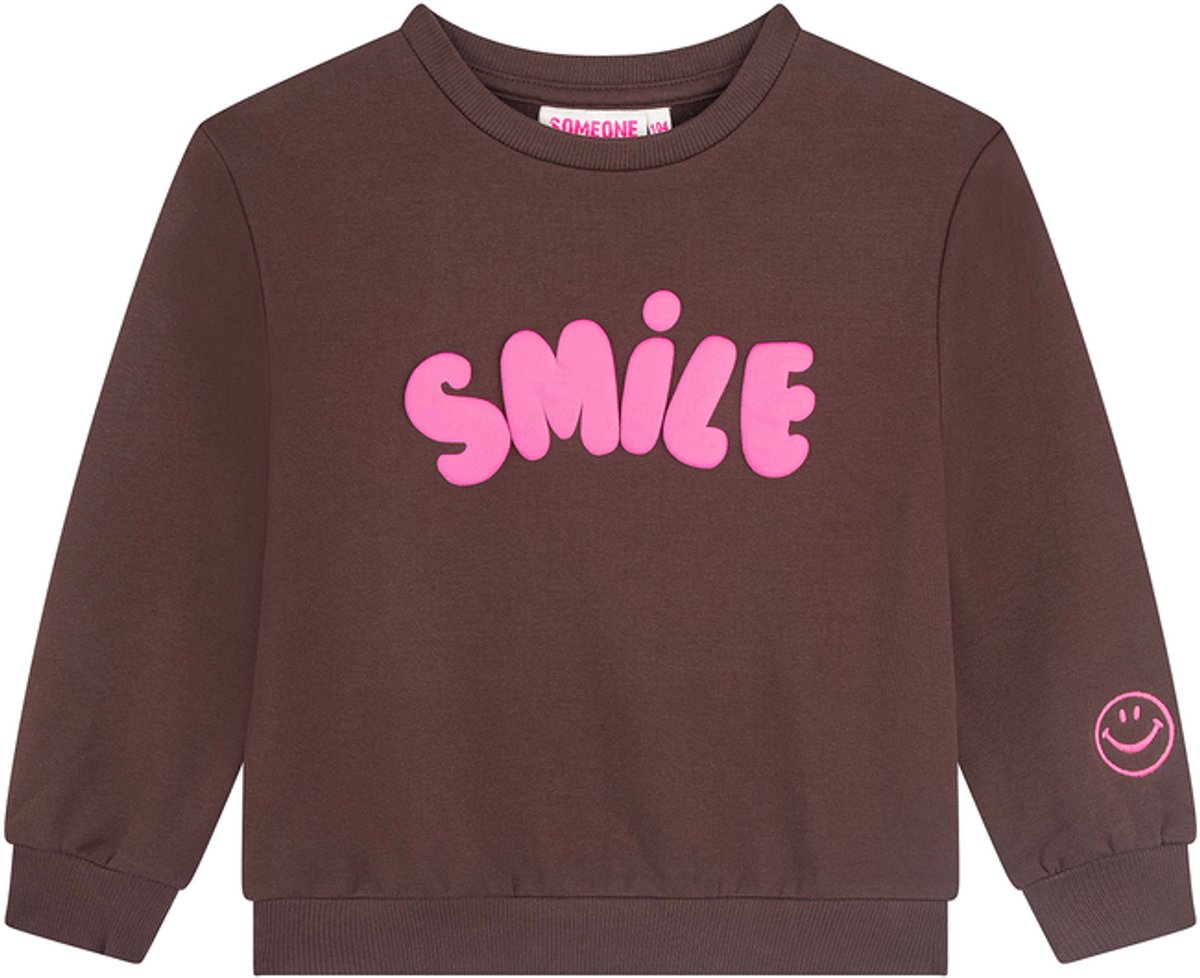 Someone NORA-SG-16-V Meisjes Trui - BROWN