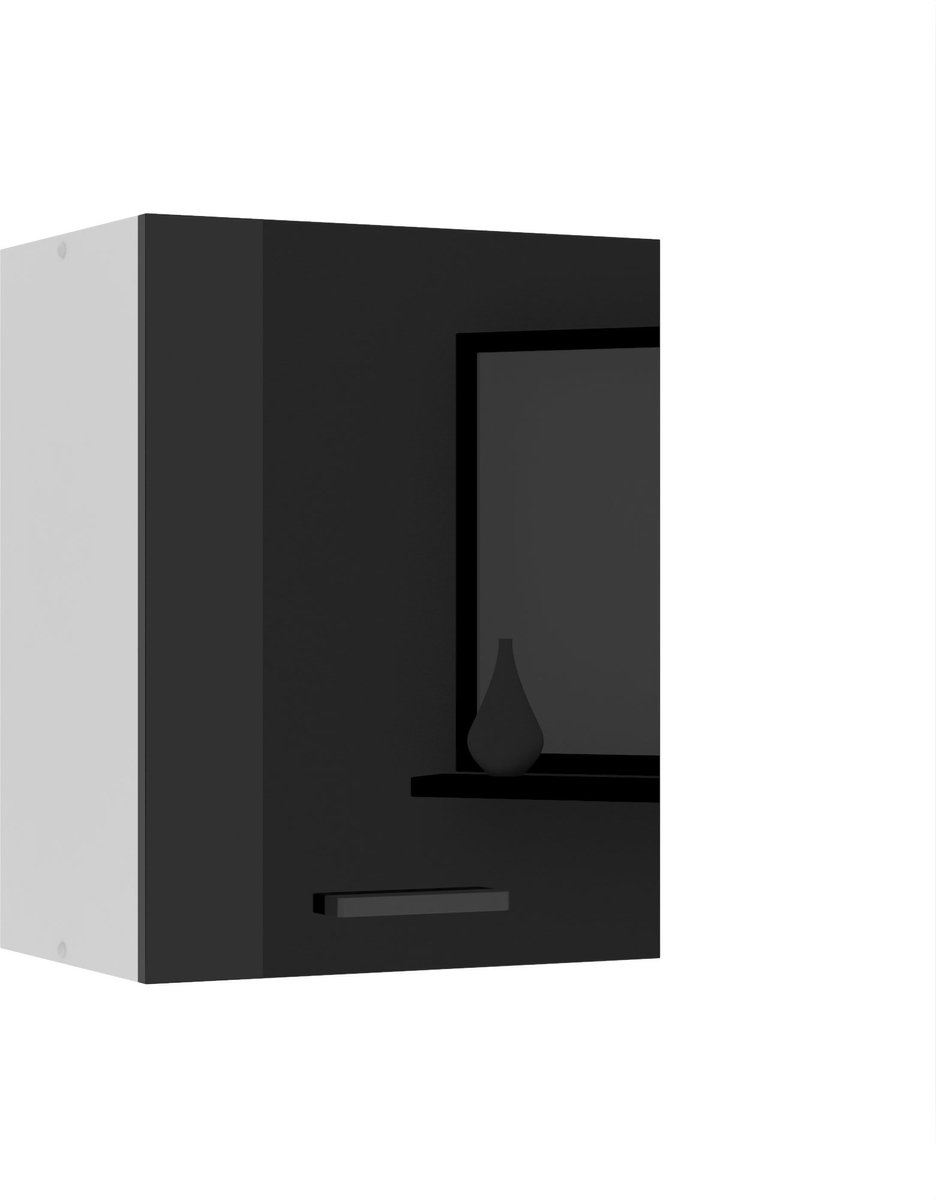 BELINI Hangkast SG 45 cm met 1 Deur - Zwart Hoogglans