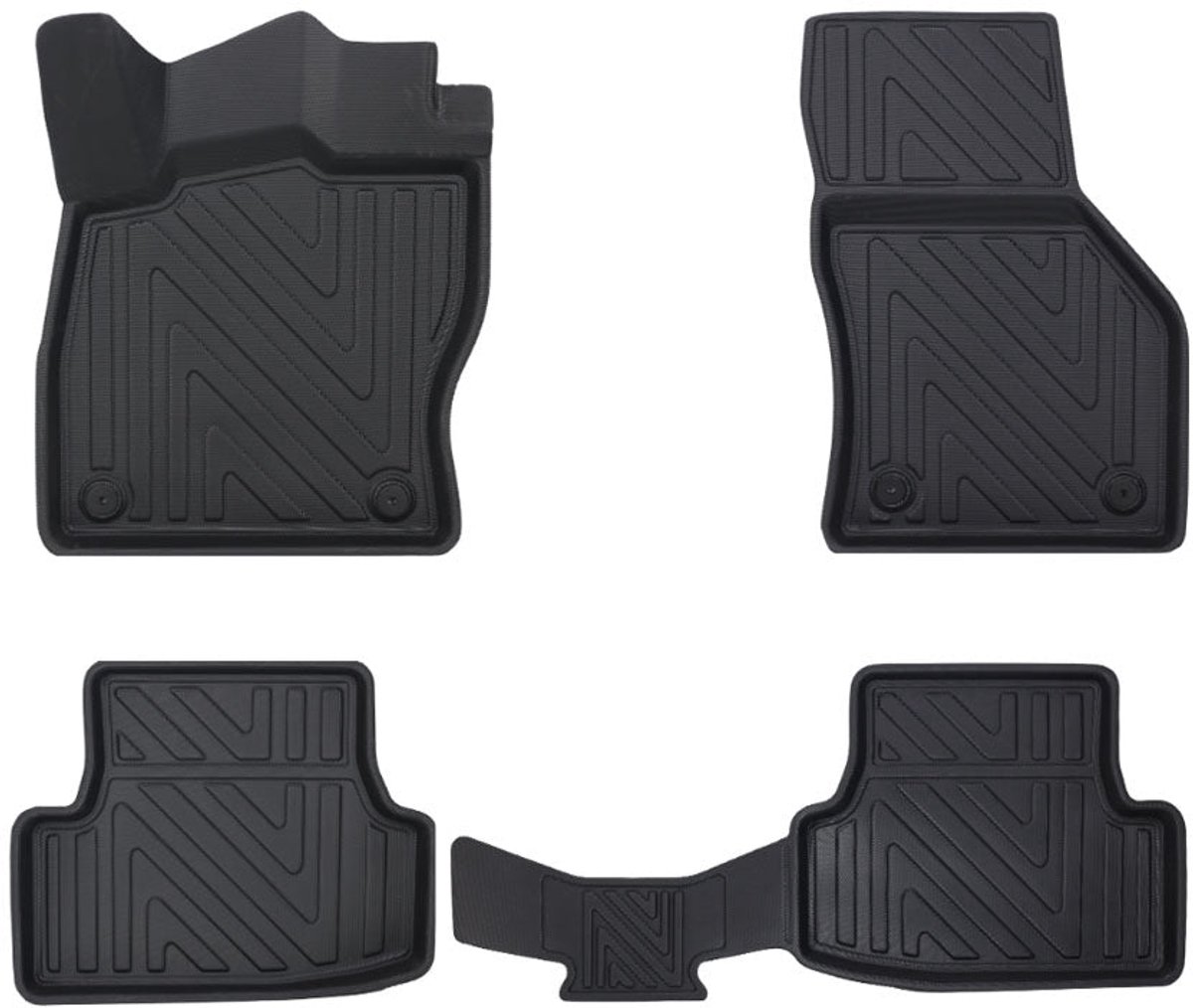 Rubbermatten Seat Ateca 2016-heden (complete set) - Premium carbonlook