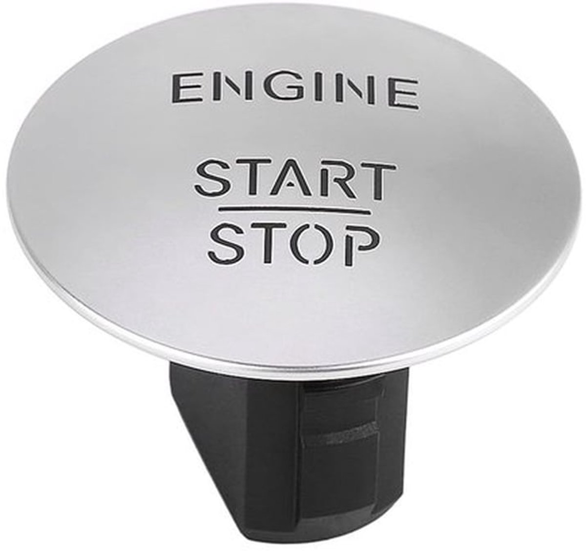 Startknop - Sleutelloos starten - Start Stop - Motor - Zilver - Ontsteking - Geschikt voor Auto - Kleur of Model