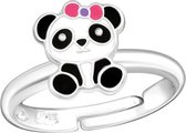 La Rosa Princesa Panda ring Meisje zilver - verstelbaar