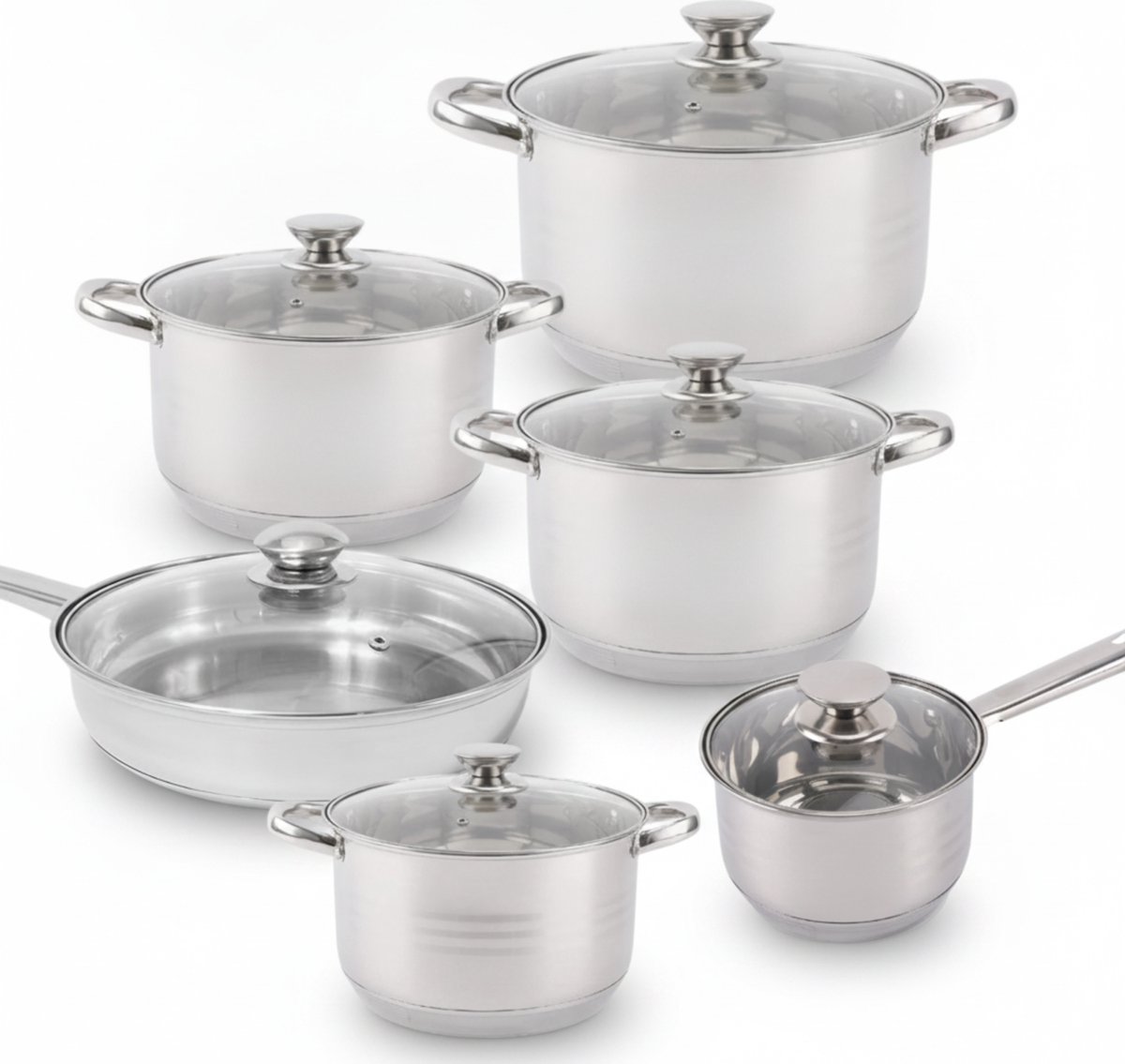 JL cuisine - Kookgerei set - RVS - 12 delig