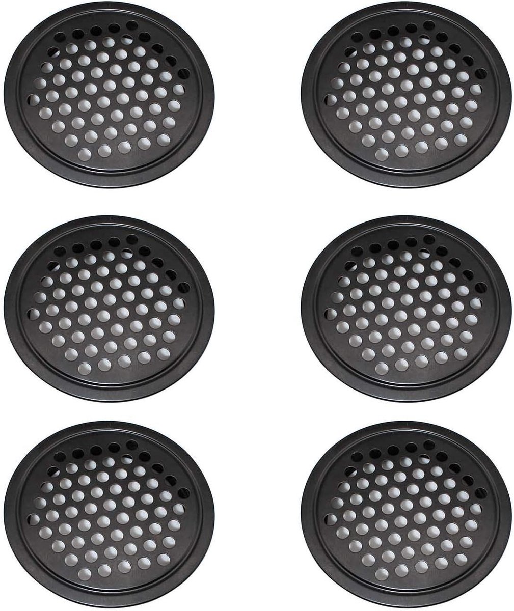 Ventilatieroosters - Ventilatieopeningen - Kasten Ventileren - Honingraatontwerp - 60 mm - Zilverkleurig