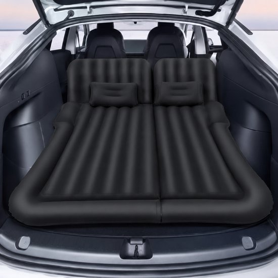 Lamor Luchtbed - Autobed - Opblaasbed - Luchtmatras - Opblaasmatras - 174 × 126 cm - Tot 250kg - Met elektrische opblaaspomp — afbeelding 3
