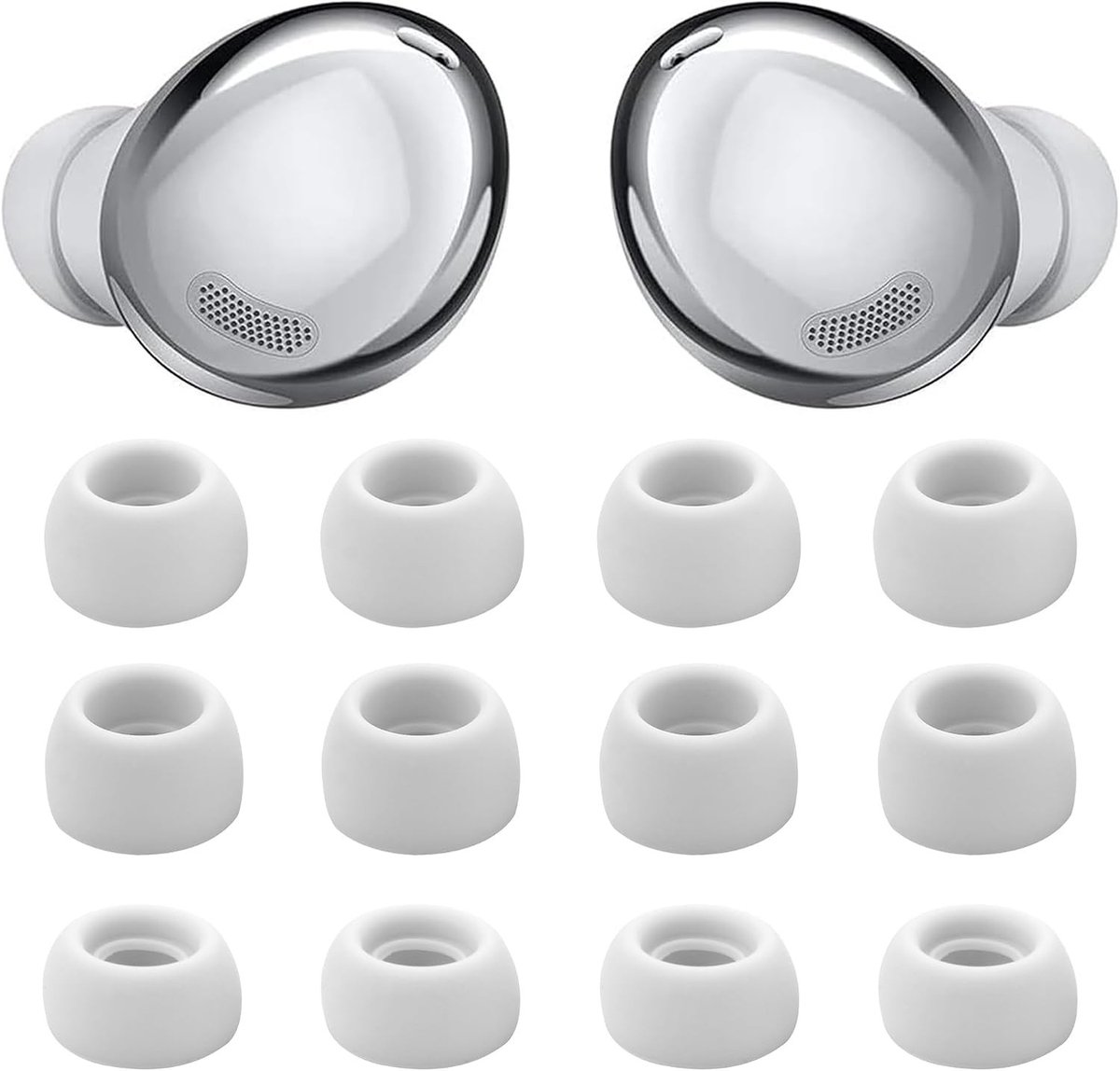 Vervangende silicone oordopjes set met 6 paar in S/M/L maten voor optimale pasvorm en comfort, geschikt voor draadloze oordopjes