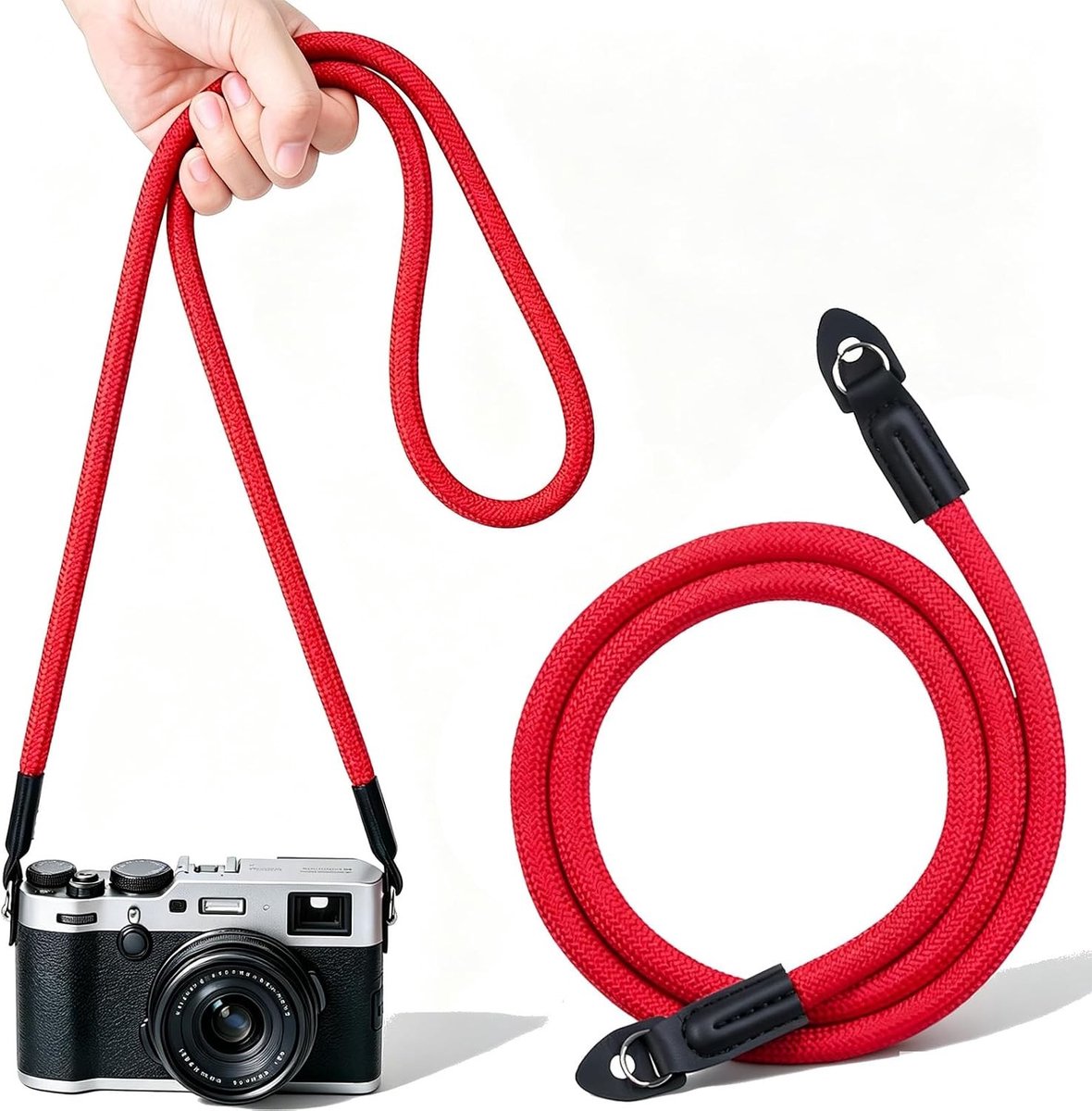 Comfortabele Schouderriem voor Camera, Verstelbare Katoenen Camera Strap, Universele Nekriem voor Sony, Nikon, Canon en Fujifilm - 100 cm lang