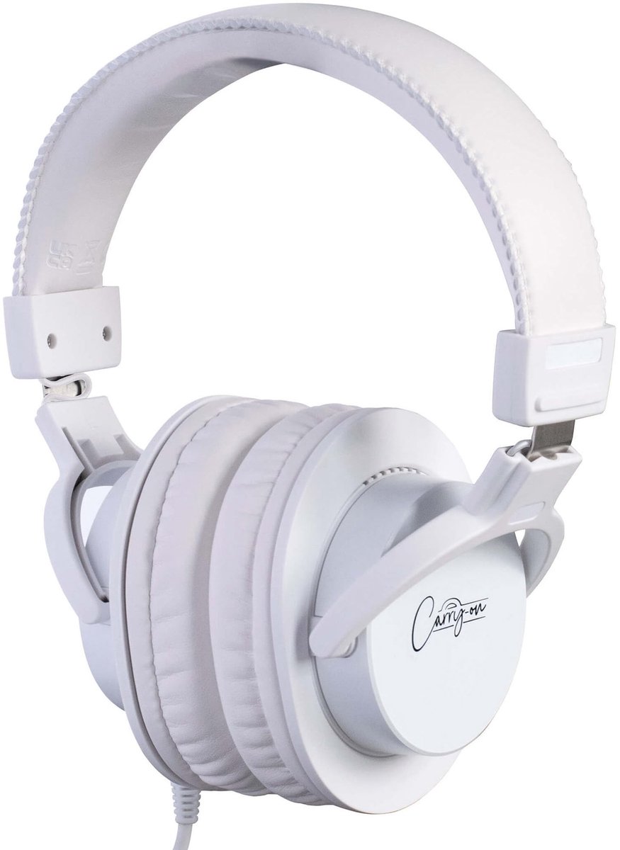 SnelShoppen - Draagbare Over-Ear Hoofdtelefoon Met Gewatteerde Hoofdband, Afneembare 3m Kabel, 3.5mm Jack & 6.3mm Adapter - Perfect Voor Muziek, Gamin