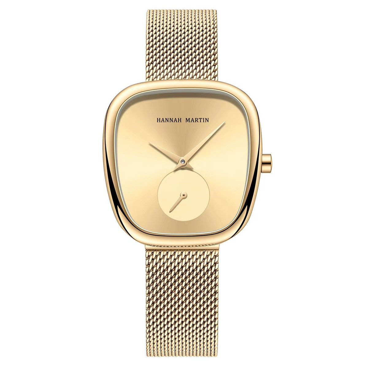 Hannah Martin Elegante Horloge | Goudkleurig Wijzerplaat | Dames Horloges | 34 MM