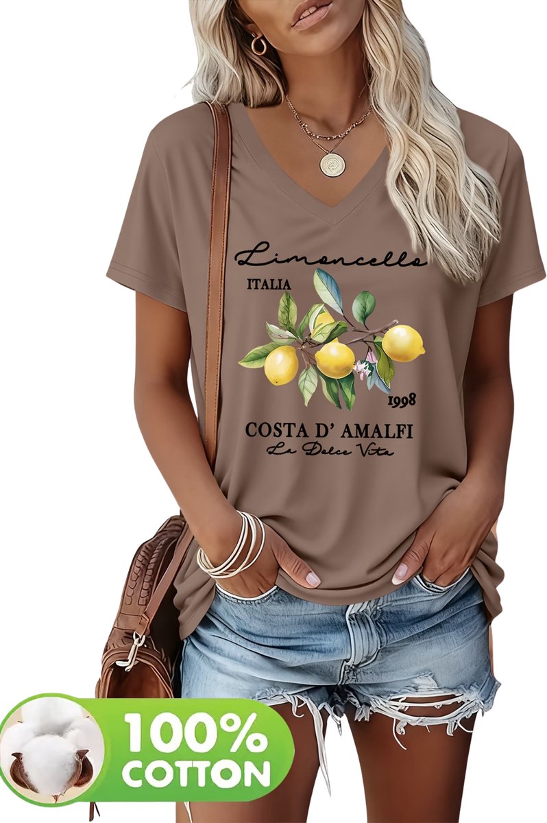 Currero T-Shirt Dames Shirt Zomerkleding T Shirt Mode Old Money Polo Vrouwen Kleding Volwassenen Creme