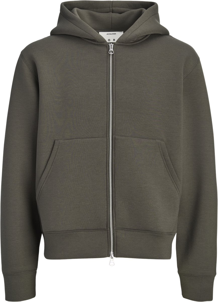 JACK&JONES JUNIOR JCOLEGACY SWEAT SCUBA ZIP HOOD SN JNR Jongens Trui - Maat 176