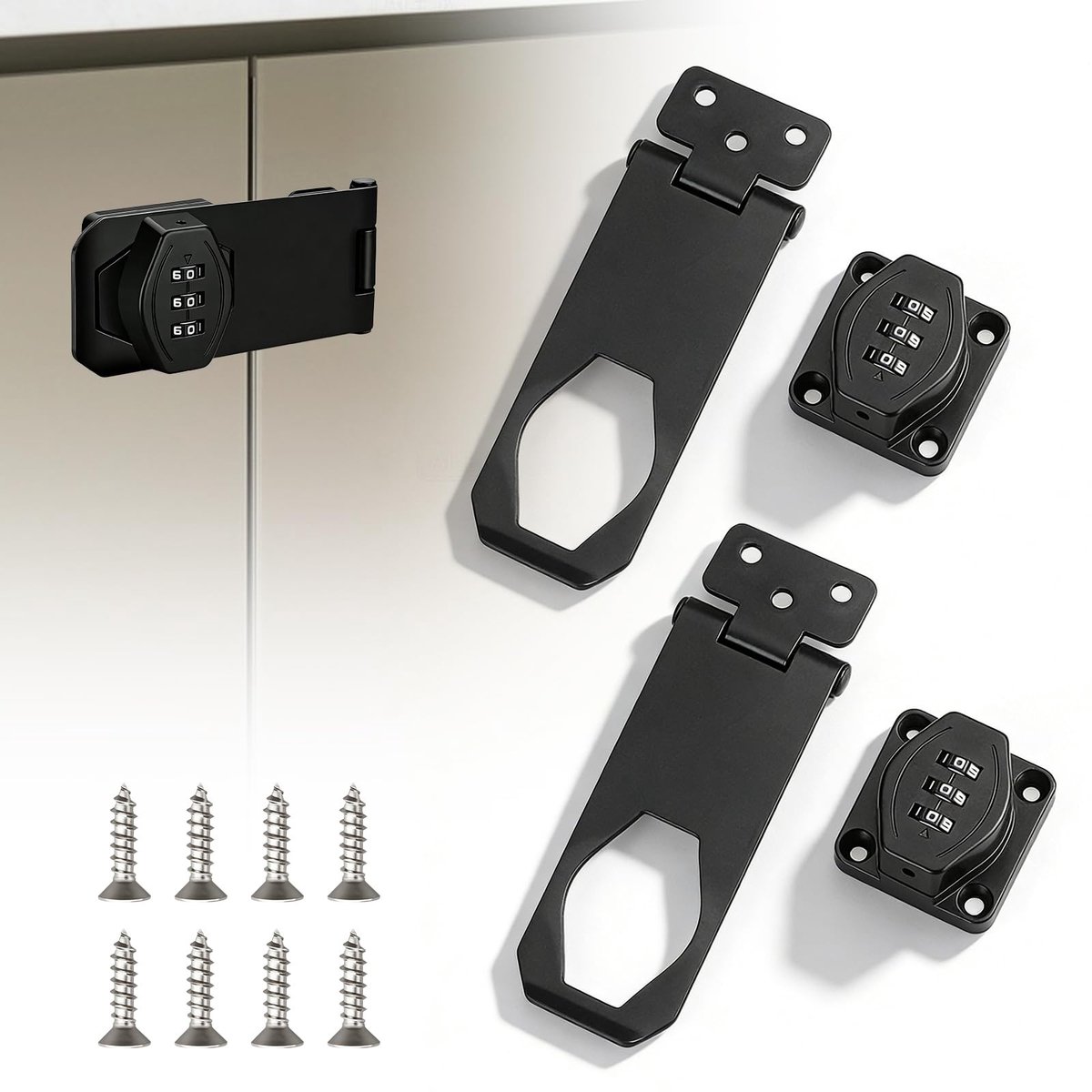 Solidchoice - Set van 2 Robbery Combinatie Sloten voor Meubels en Deuren