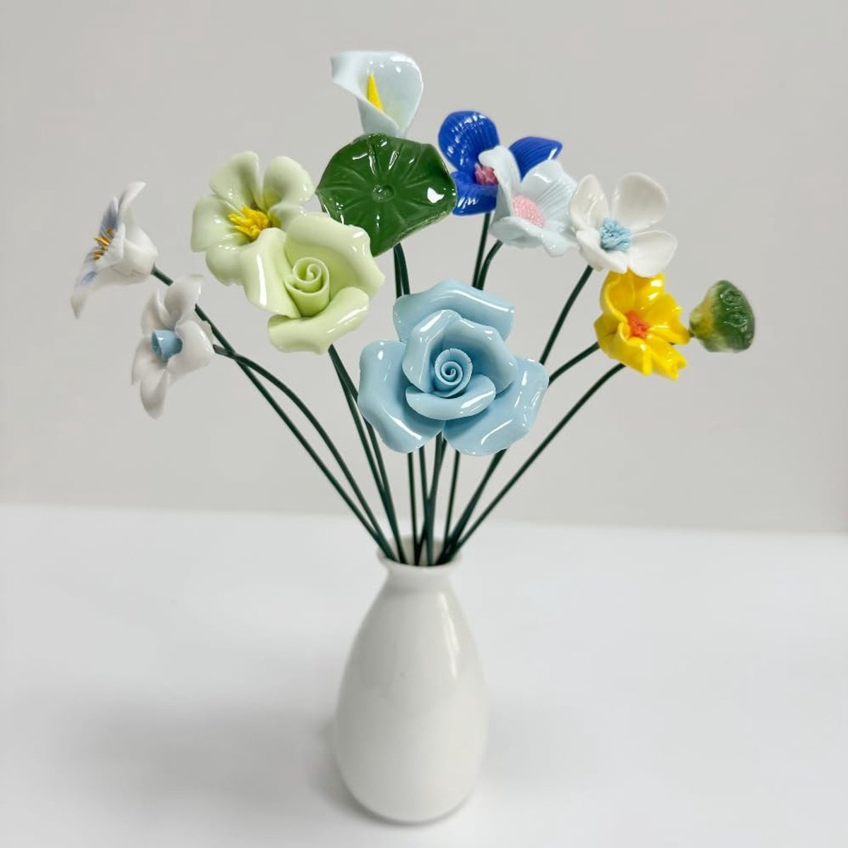 Solidchoice - Handgemaakte Keramische Bloemen voor Tuin en Decoratie