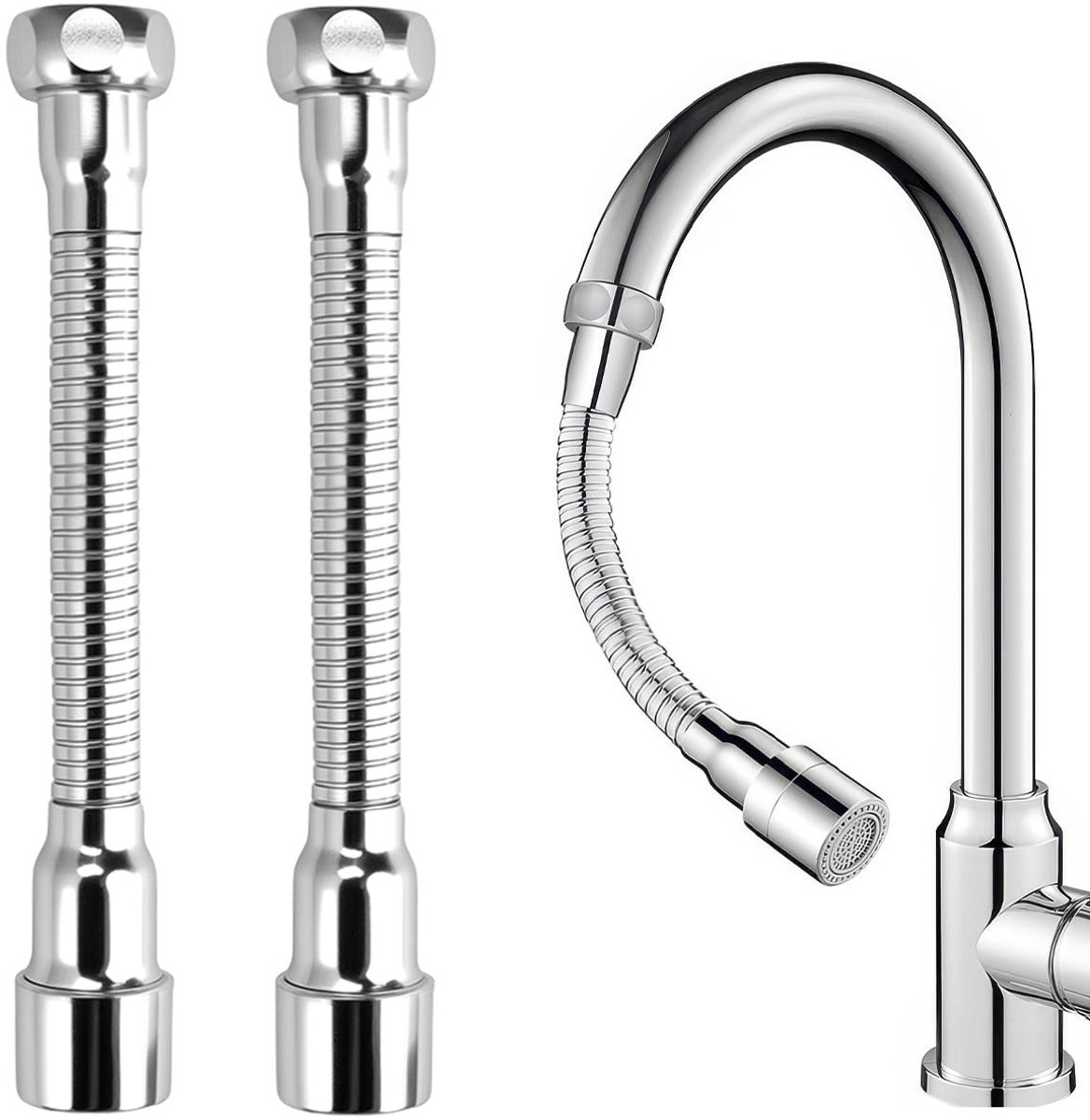 Solidchoice - Set van 2 Flexibele Kraanbeluchters 360 Graden