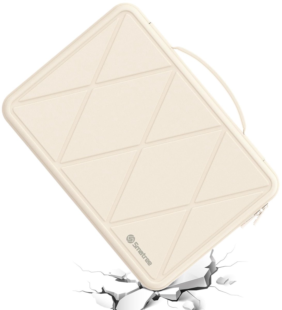 Solidchoice - Harde EVA Beschermhoes voor 15,6 inch Laptops Wit