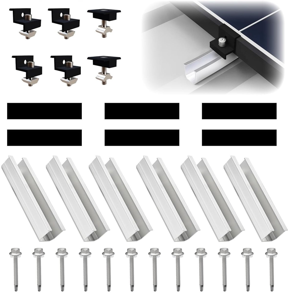 Solidchoice - Montageset voor 2 Zonnepanelen