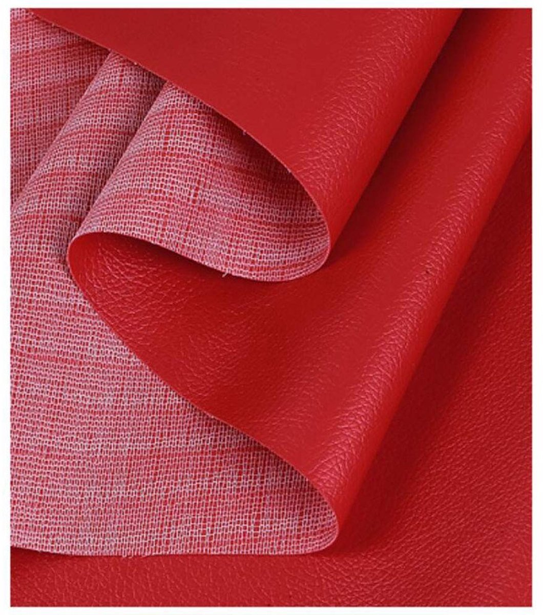 Solidchoice - Nepleer Stof voor Kleding en Handwerk 1,38 x 1 m Rood