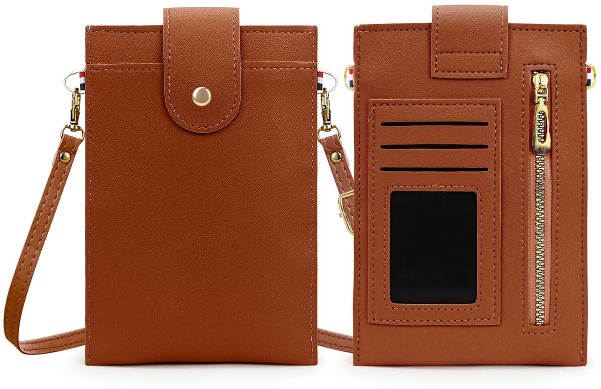 Solidchoice - Dames Crossbody Tas van PU Leer met ID Venster