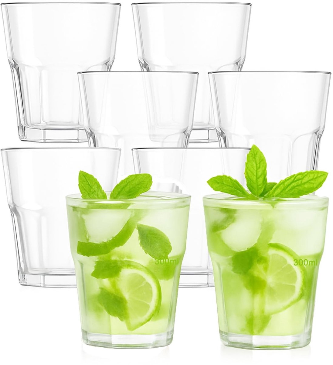 Solidchoice - Set van 6 Herbruikbare Plastic Bekers voor Feesten