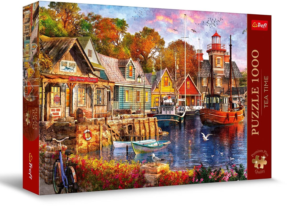 Solidchoice - Tea Time Puzzel: Hoekje aan Zee 1000 Stukken