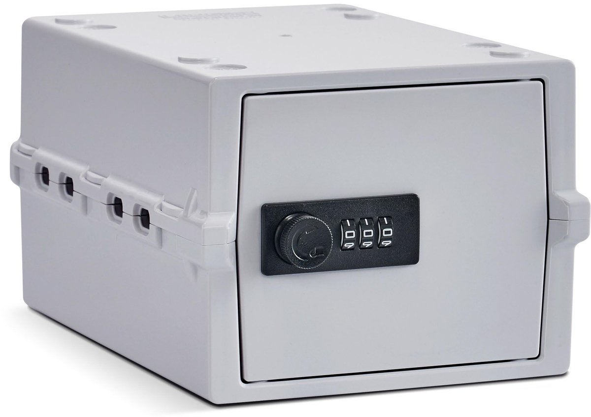 Solidchoice - Lockable Medicine Cabinet met Combinatieslot - 3 Liter - Opal Wit