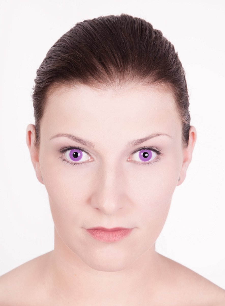 Paarse Contactlens Met Sterkte