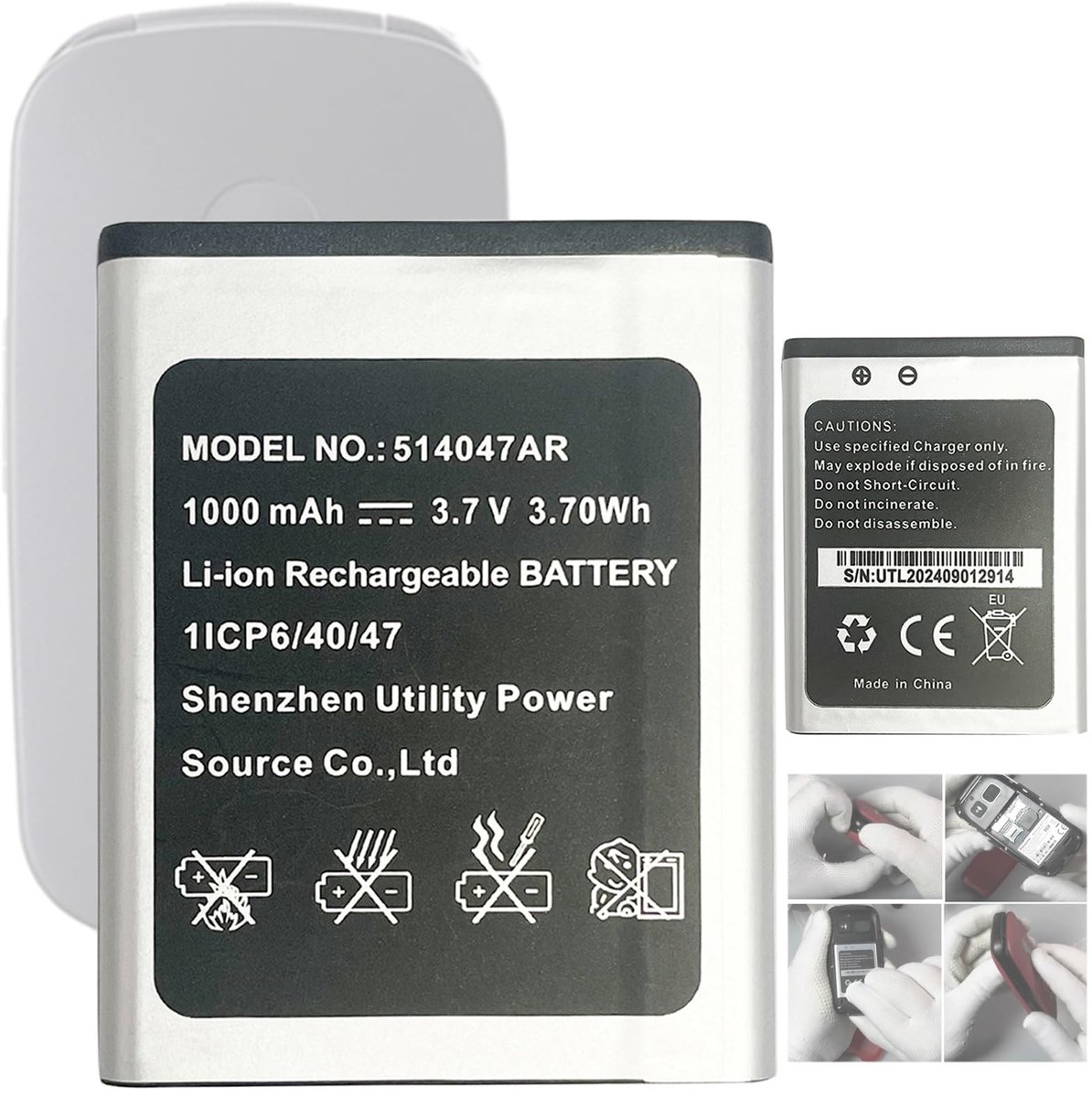 Solidchoice - Vervangende Accu voor Panasonic KX-TU446, 514047AR