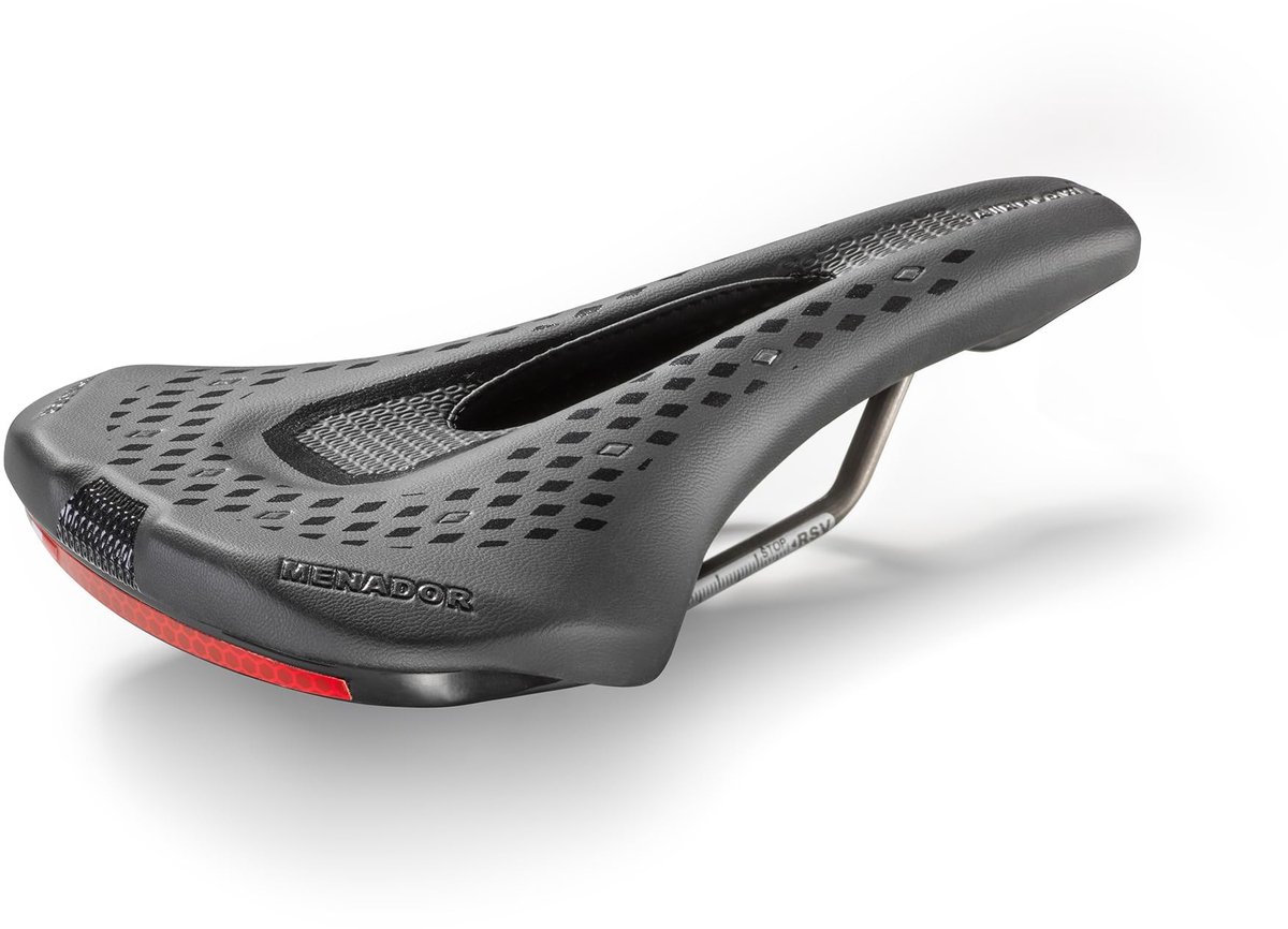 Solidchoice - Faux Leather Fietszadel voor Optimale Zichtbaarheid