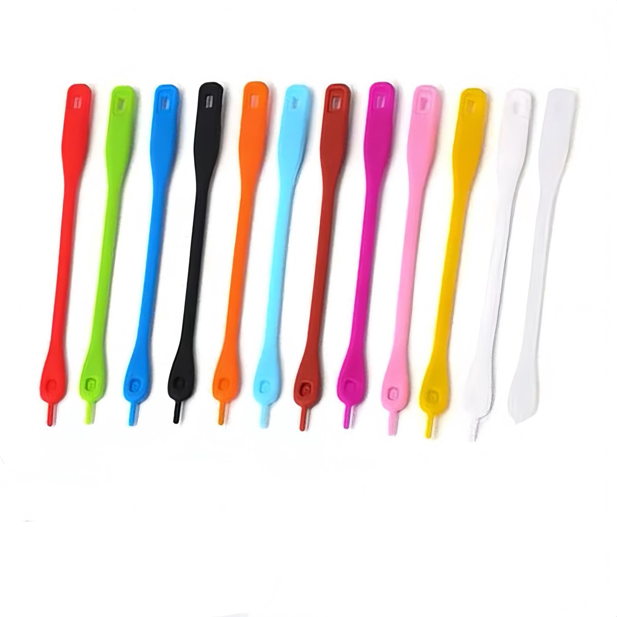 Solidchoice - Set van 12 Silicone Glasmarkers met Bindband
