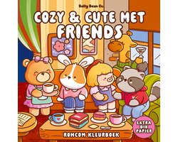 Cozy & cute kleurboek Belly Bean Co. - Cozy & cute met Friends
