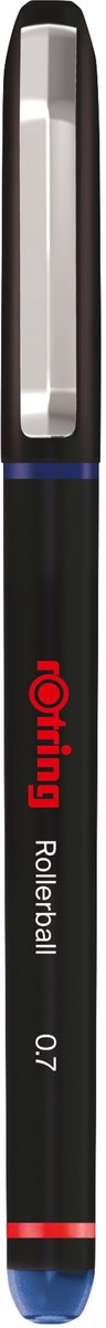 rOtring rollerbalpen | Fijne punt (0,7 mm) voor duidelijk schrijven | Blauwe inkt | 1 stuk