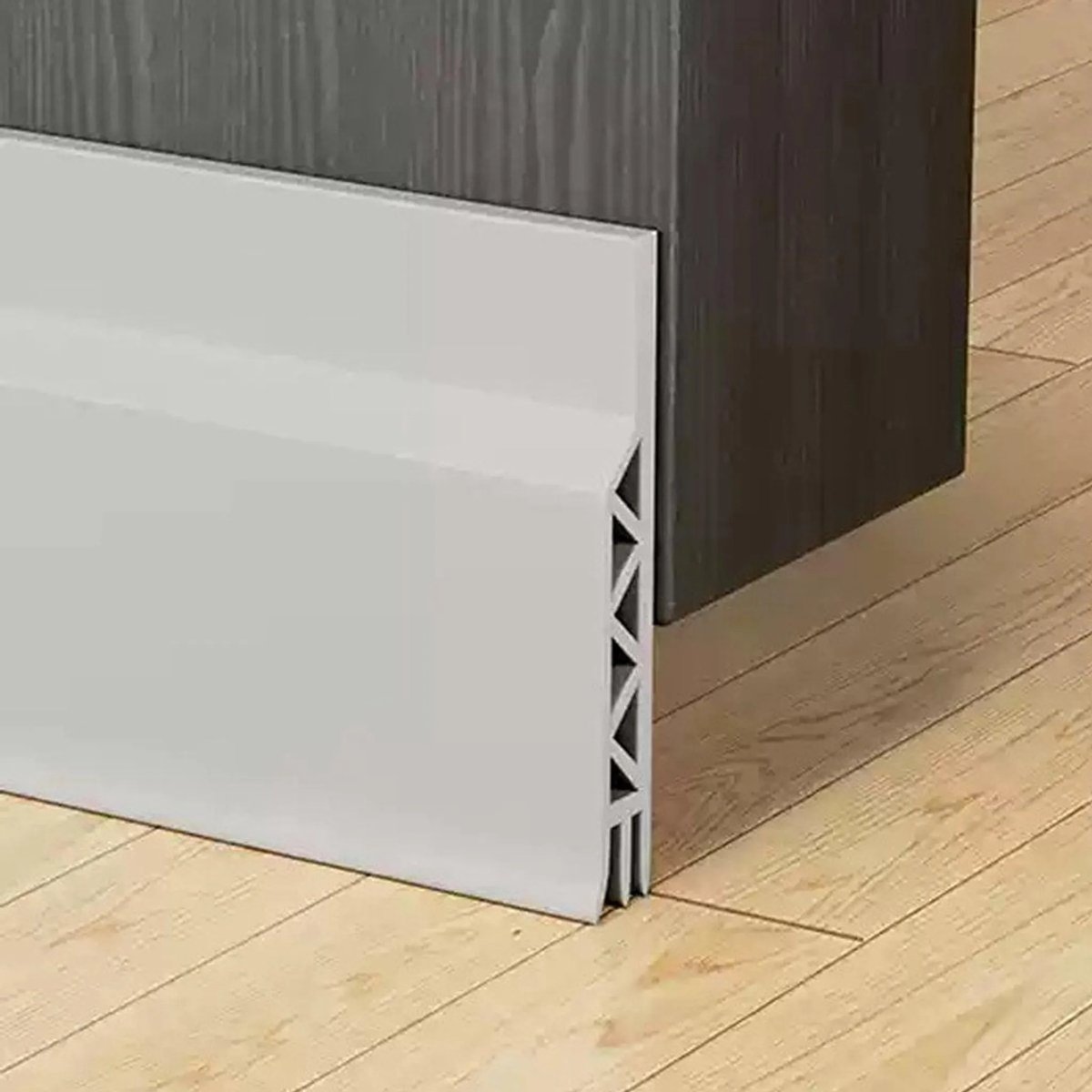 Casalora Aanpasbare Tochtstopper Deurrubber – Grijs – Zelfklevende Deurrubber – Snelle installatie – Geluids,Tocht ,Tegen Kou ,Vocht – 100 cm x 5 cm