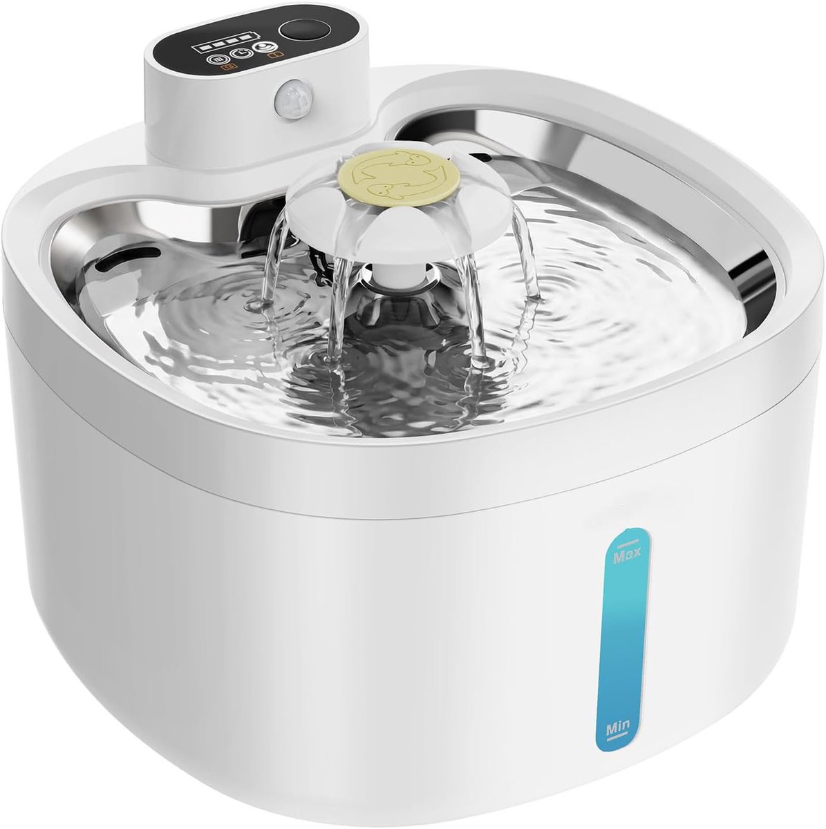 VHV Drinkfontein - 2L Waterfontein voor Katten en Honden - Katten Fontein - Fluisterstil - Wit