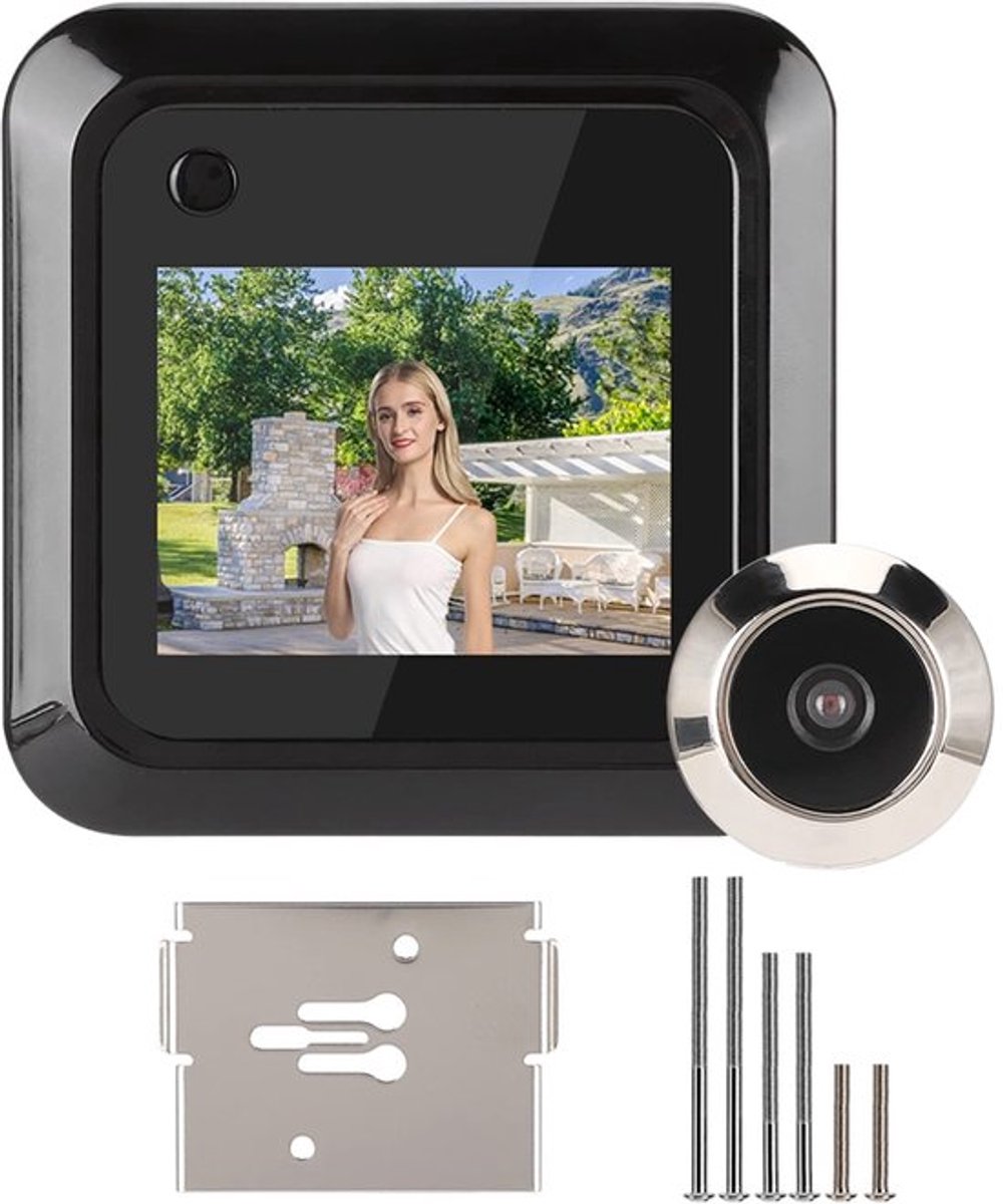 Digitale Deurspioncamera - HD Slimme Deurbel Kijker - 2,4 Inch LCD-scherm - Groothoek 95 graden - Huisbeveiliging - Elektronische Kat...