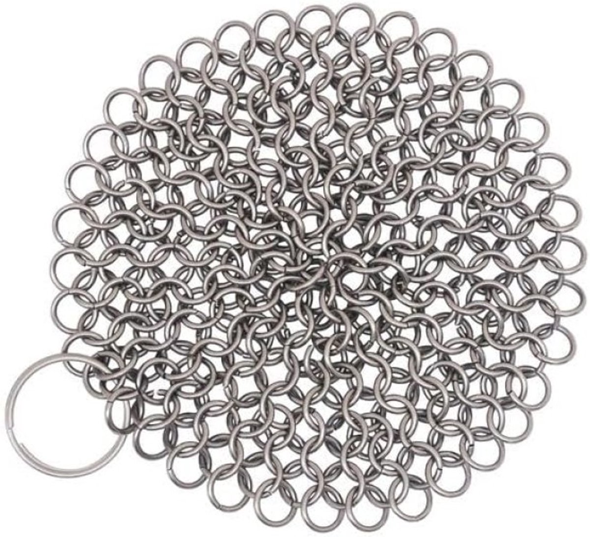 Zelora Chainmail Scrubber voor Gietijzeren Pannen - 7 inch RVS
