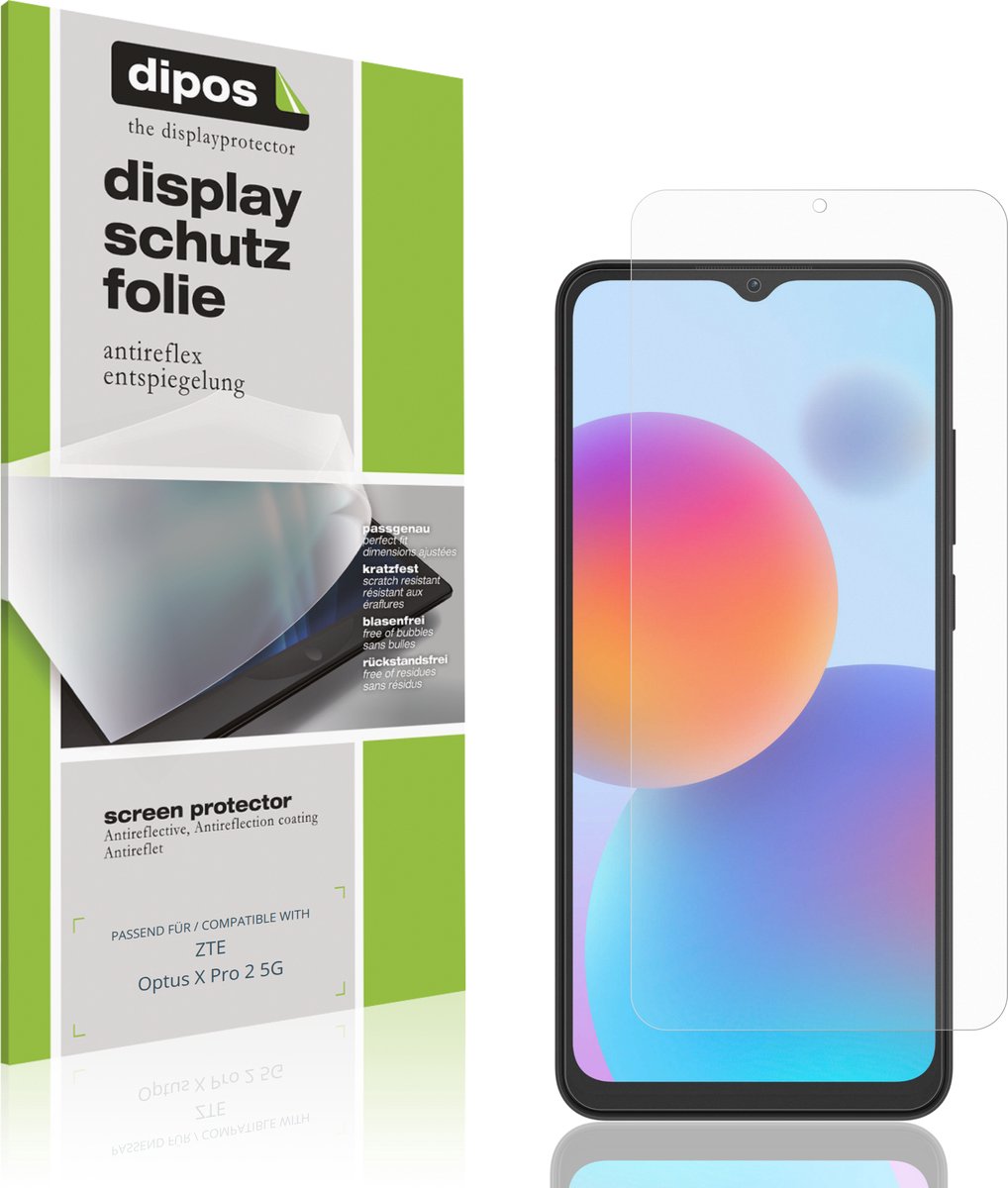 dipos – 4x Matte Beschermfolie geschikt voor ZTE Optus X Pro 2 5G | Krasbestendige & antireflecterende Screenprotector Ultra-Thin