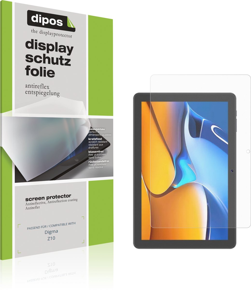 dipos – 2x Matte Beschermfolie geschikt voor Digma Z10 | Krasbestendige & antireflecterende Screenprotector Ultra-Thin