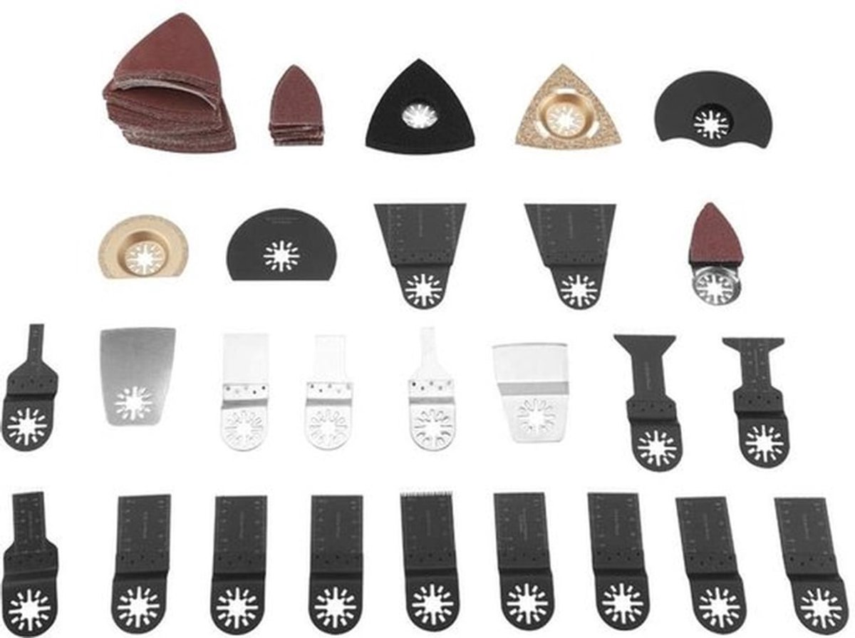 Gereedschapszaag Draaibaar Lemmet - Accessoireset 100-delig - Zaagblad Koolstofstaal - Roestvrijstalen Zaagbladen - Lichtgewicht 759 gr - Voor Hout/Kunststof/Metaal - Zaagset