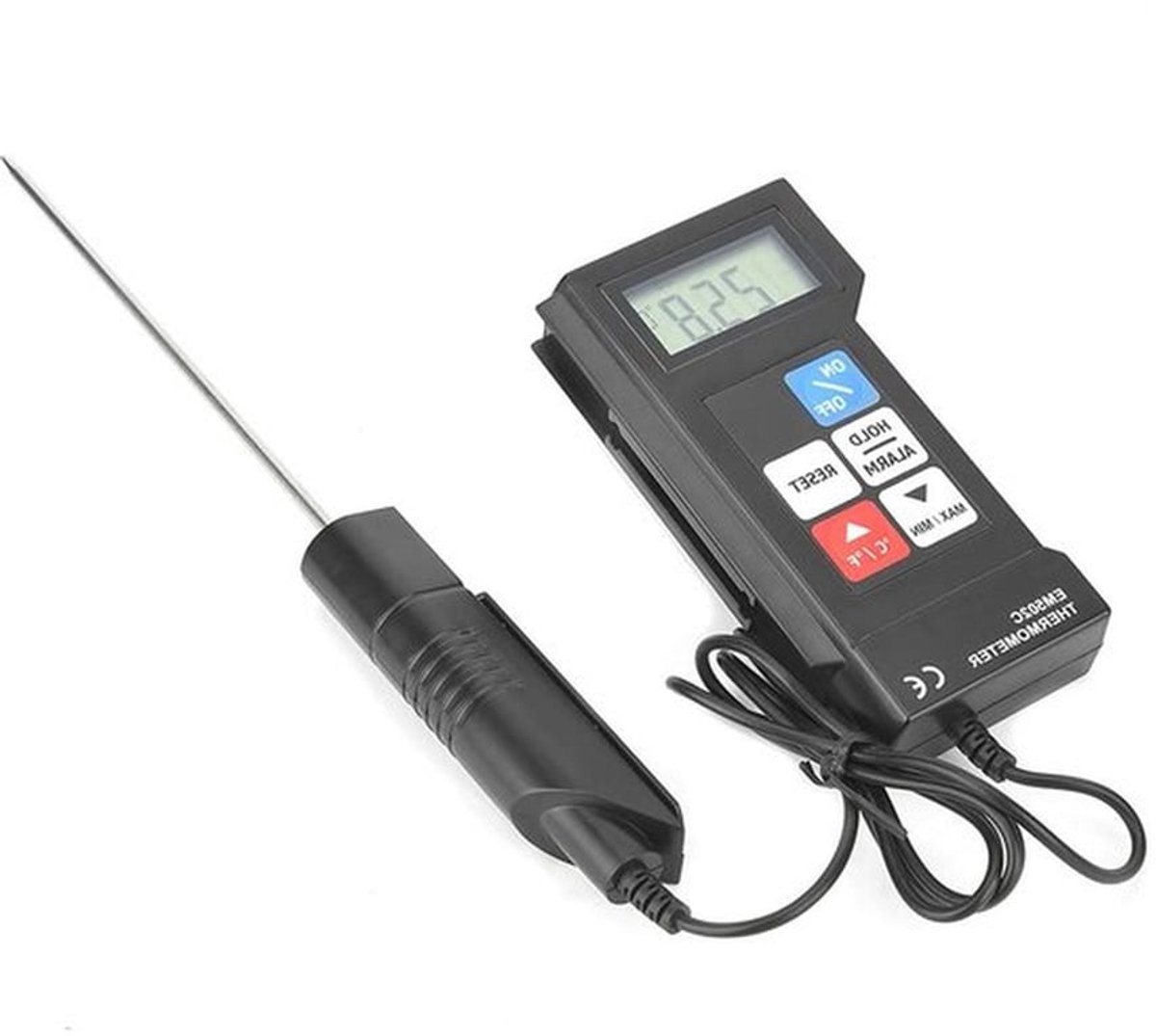 Professionele digitale thermometer met sensor voor keuken, grill en BBQ - Nauwkeurige temperatuurmeting en gebruiksvriendelijk ontwerp