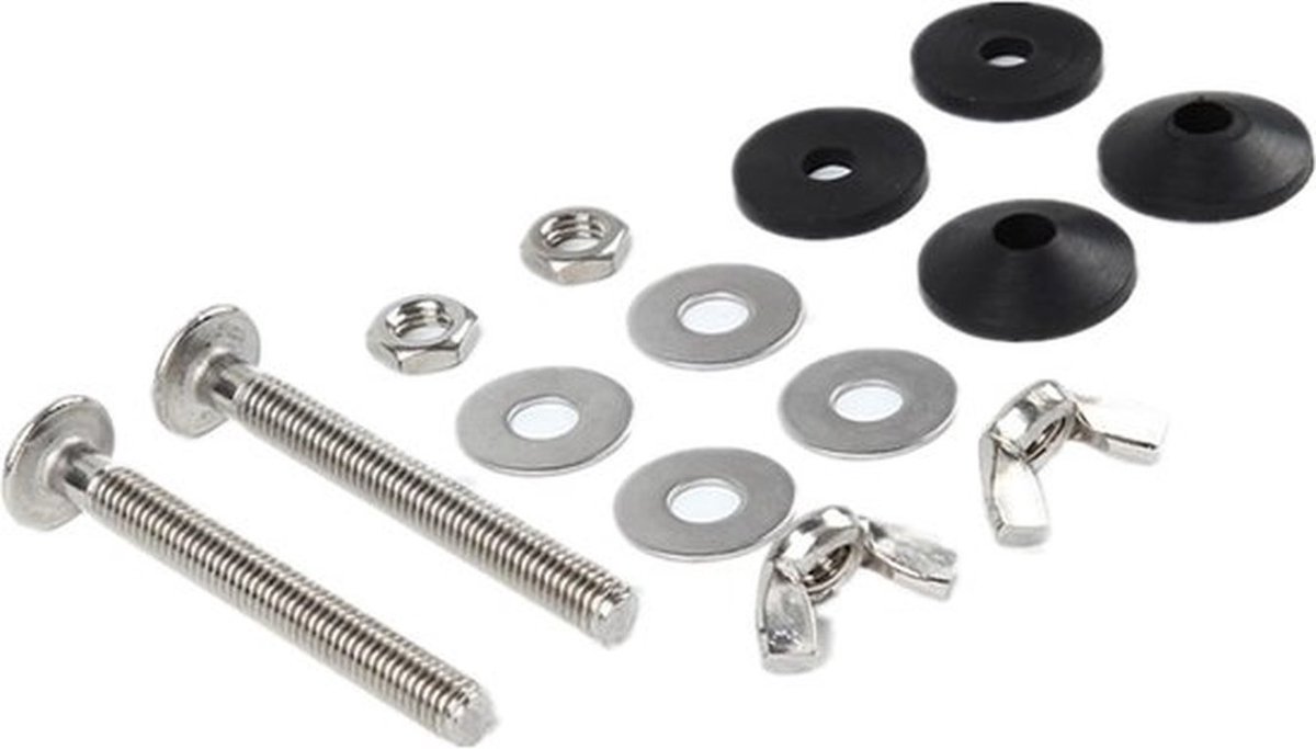 Toilet Pan Bevestiging Fitting - Rvs Stortbak Bouten - Fittingen Toilet Seal Set - Bout Door Kit - Stortbak Bevestiging Sluiting - Koppeling Kit voor Aansluiten Toilet Cisterne Pan