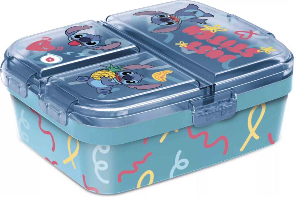 Lilo en Stitch lunch box met compartimenten - lunchbox - lilo en stitch broodtrommel-