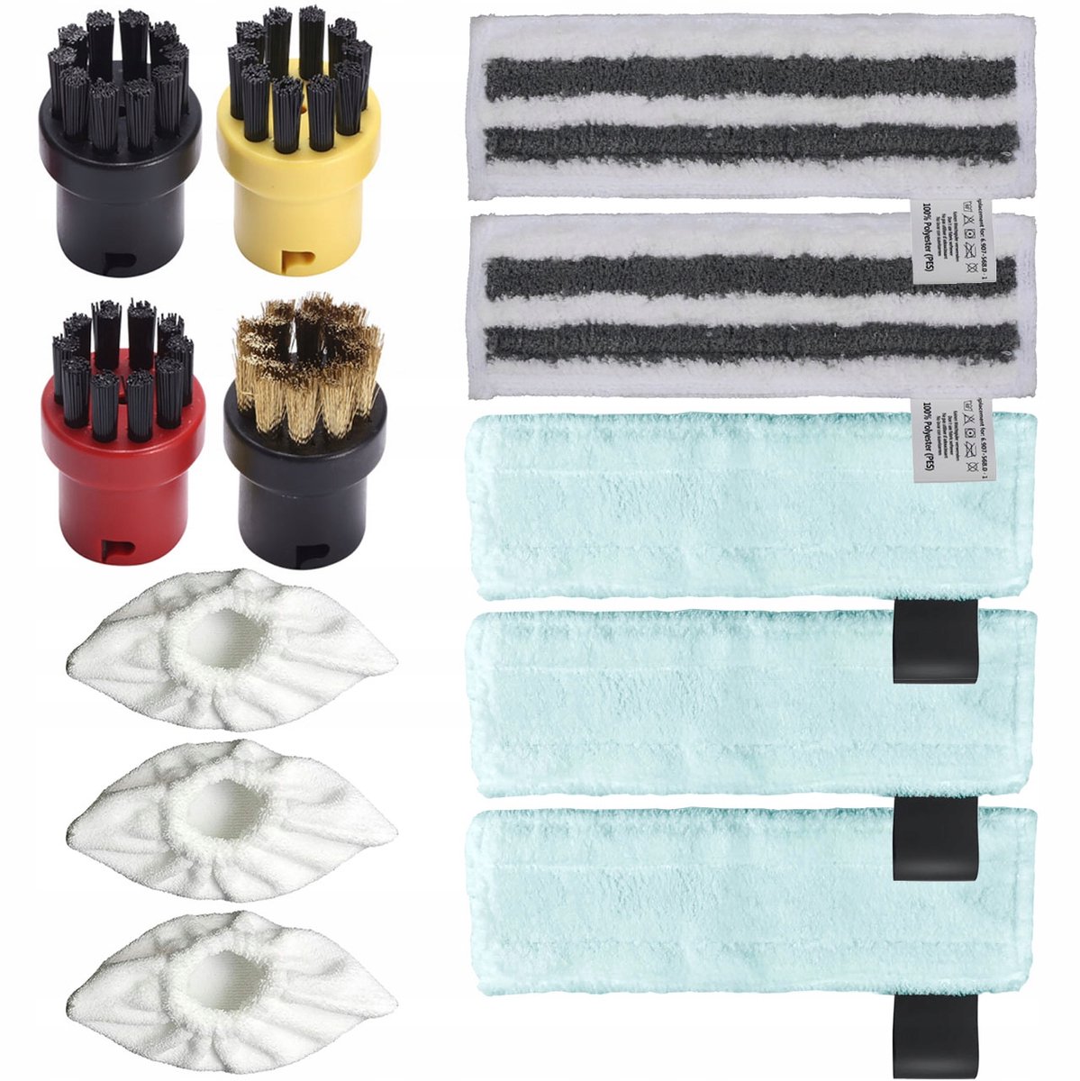 Rosfix Accessoireset Vervanging Set - EasyFix Accessoires - 12-delig Microvezel Wasbaar - Geschikt voor Kärcher