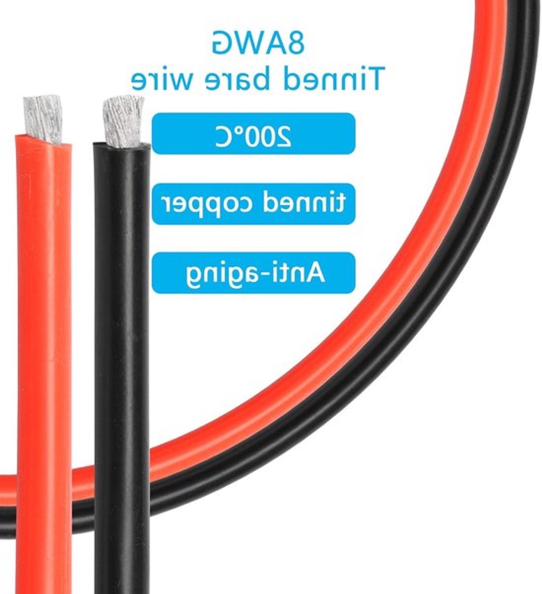 8AWG QS8-S Spark Protection Kabel Verlengkabel Plug naar Bus Geschikt voor QS8-S of Landbouwdrone RC 1m, Veiligheid, Duurzaamheid, Prestaties