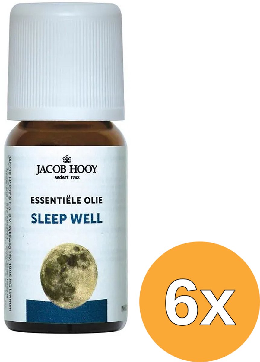 6x Jacob Hooy Sleep well olie (10 ml)