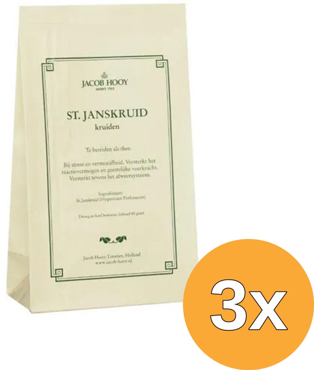 3x Jacob Hooy Sint Janskruid (80 gr)