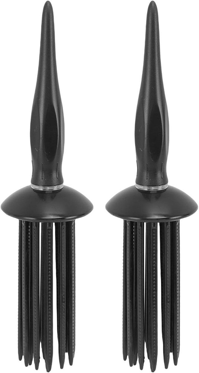 2-delige Fluffy Curling Roller Kam Set met 17 Afgeronde Tanden voor Gemakkelijke Haarstyling, Volume en Glans | Perfect voor Alle Haartypes, Duurzaam en Professioneel Gebruik
