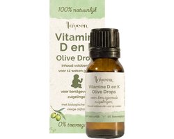 Laveen Olive Drops Zuigeling 10 ml - Vitamine D + K samen in 1 potje - Suiker & Zoetstofvrij - Vegan - 100% natuurlijk