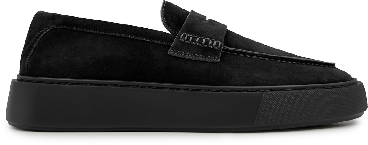 Dutch'D ® Loafers - Instapper - Zwart op Zwart - Luxe - Sportief - Suede leer - Atmos ERA - Maat 41