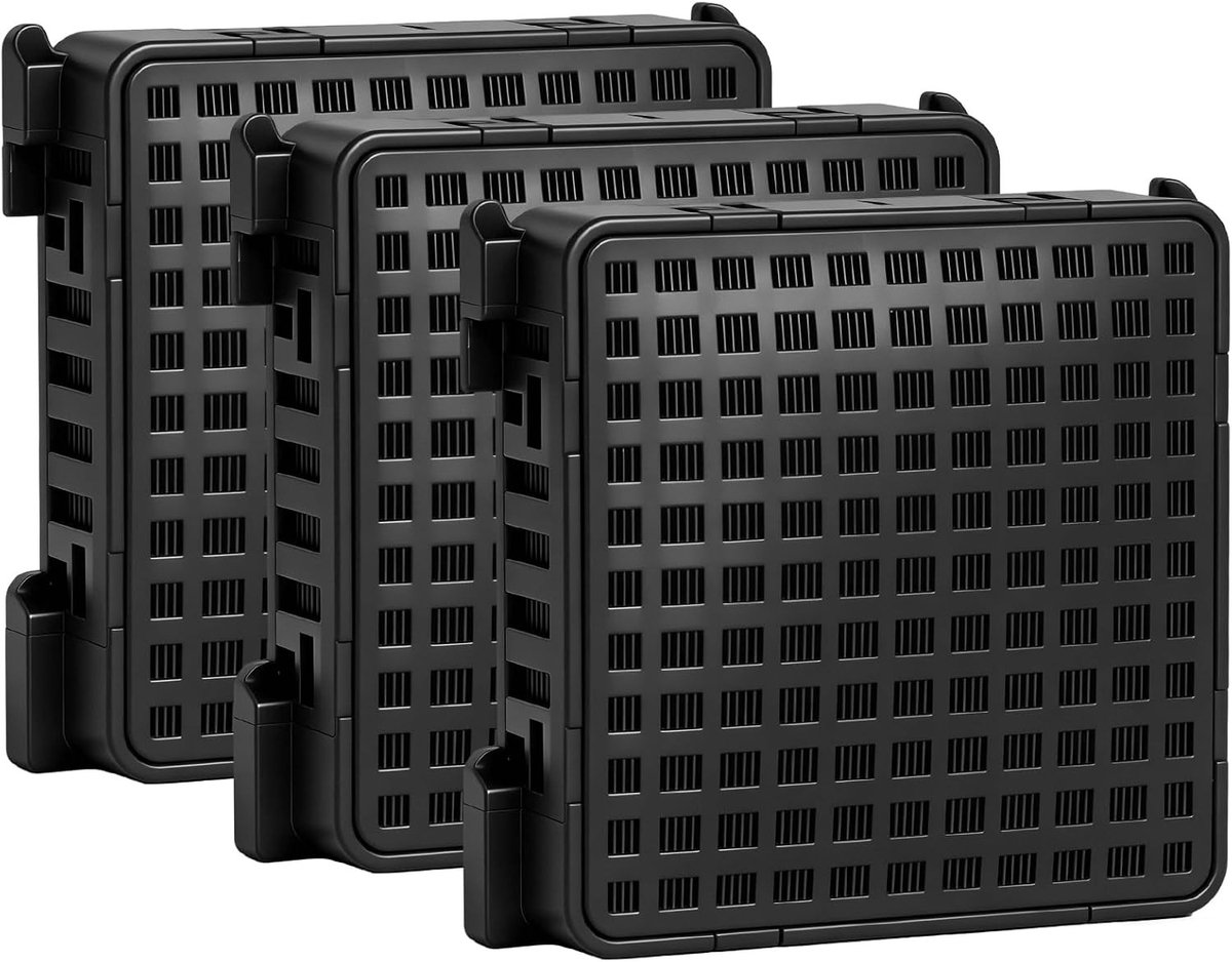 Set van 3 Actieve Koolstoffilters voor Koelkast, Versluchtfilter voor Liebherr, Vervangt 9096989, 988246000, 988246001, 9882429, 9882460, Geschikt voor Koel- en Vriesapparatuur