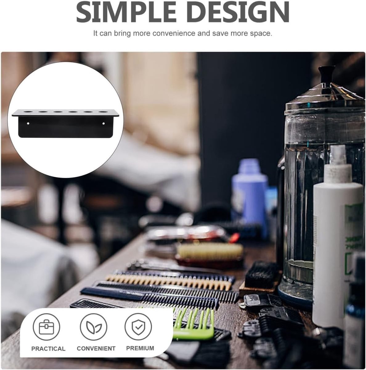 Acryl Schaarhouder voor Kappers - Professionele Organiser voor Haarschaar en Kappersgereedschap